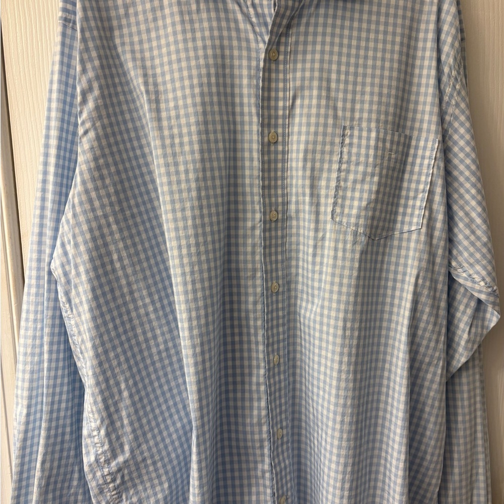 Men's Blue Checkered Shirt